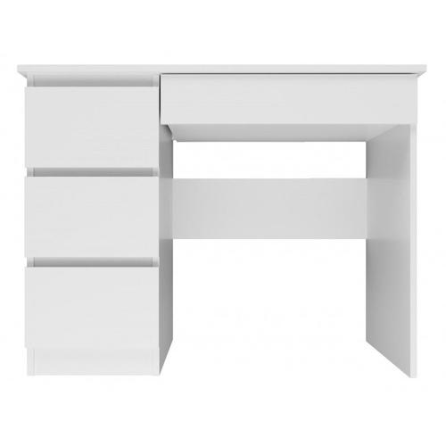 Meso - Bureau Gauche Style Moderne Bureau/Chambre D'ado - 98x51x76 - 4 Tiroirs - Blanc