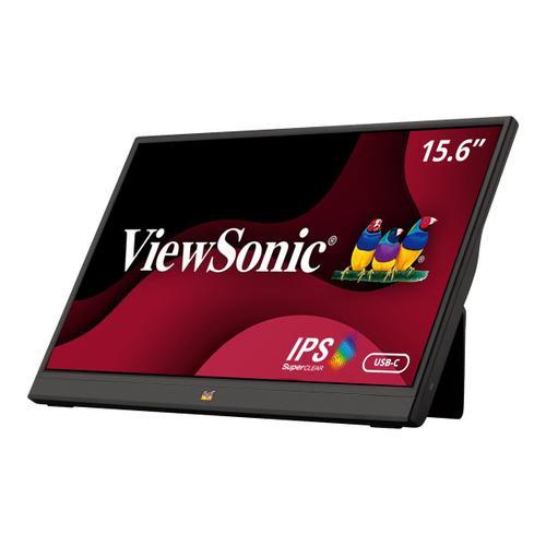 ViewSonic VA1655 - Écran LED - 16" (15.6" visualisable) - portable - 1920 x 1080 Full HD (1080p) @ 60 Hz - IPS - 250 cd/m² - 800:1 - 7 ms - Mini HDMI, USB-C - haut-parleurs