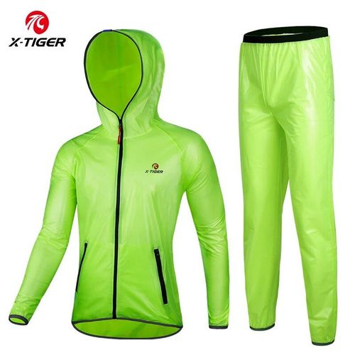 X-Tiger-Ensemble De Vestes De Cyclisme Imperméables Pour Hommes,Coupe-Vent,Veste De Pluie De Vélo Vtt,Imperméable,Vêtements De Vélo Coupe-Vent,Upf30