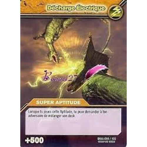 Carte Dinosaur King Décharge Électrique - +500