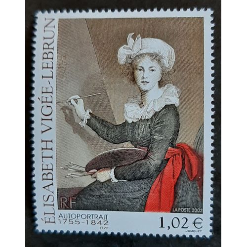 Timbre N°35266 Elisabeth Vigée Lebrun- Autoportrait-2002