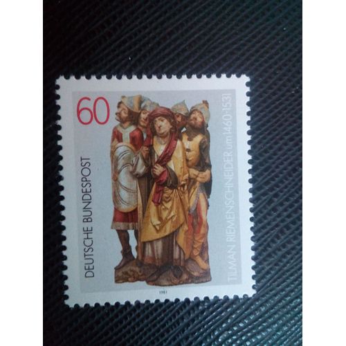 Timbre Allemagne /Rfa Yt 931 Tilman Riemenschneider 1981 ( 120106 )