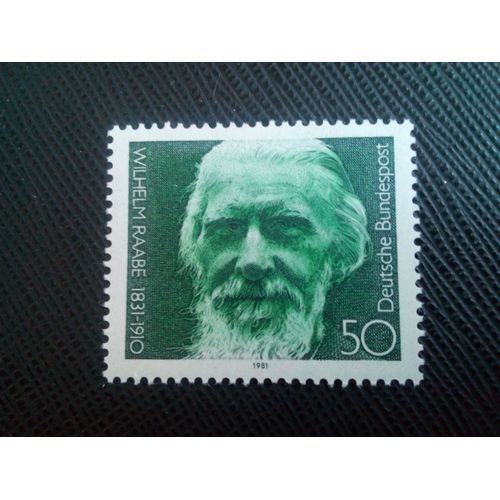 Timbre Allemagne /Rfa Yt 936 Guillaume Raabe 1981 ( 120106 )
