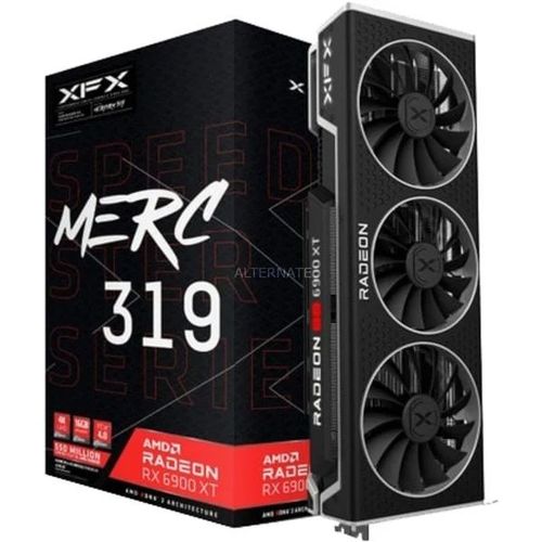 XFX Speedster MERC 319 Radeon RX 6900 XT Black Gaming, Radeon RX 6900 XT, 16GB GDDR6, PCI-Express