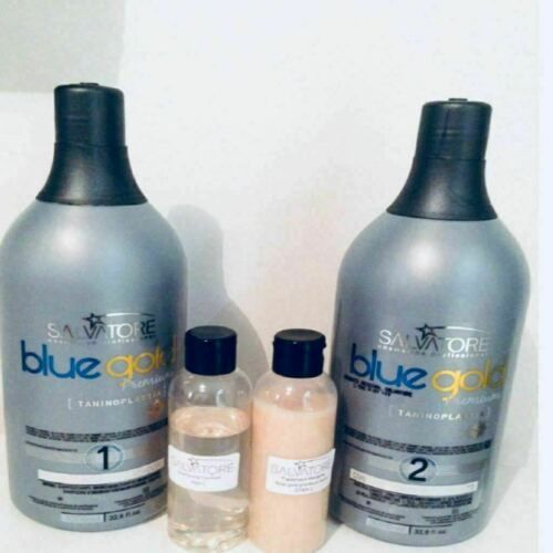 Salvatore Blue Gold Premium Lissage Au Tanin Kit 2x100ml Reconditionné 