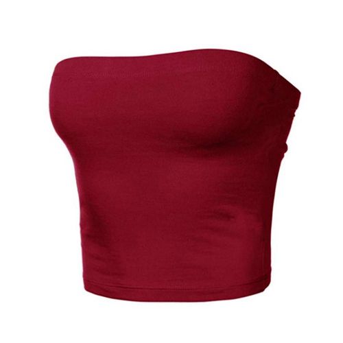 Bustier Court Sans Bretelles Pour Femmes,Bustier,Sexy,Slim,Élastique