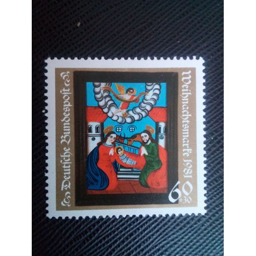 Timbre Allemagne /Rfa Yt 945 "Nativité" (Peinture Sur Verre) 1981 (120106)