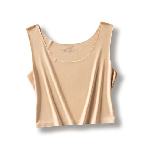 Injtube-Bustier Fin Et Sans Couture Pour Femme,Sous-Vêtement Court,Anti-Bouclage,Grande Taille,Été