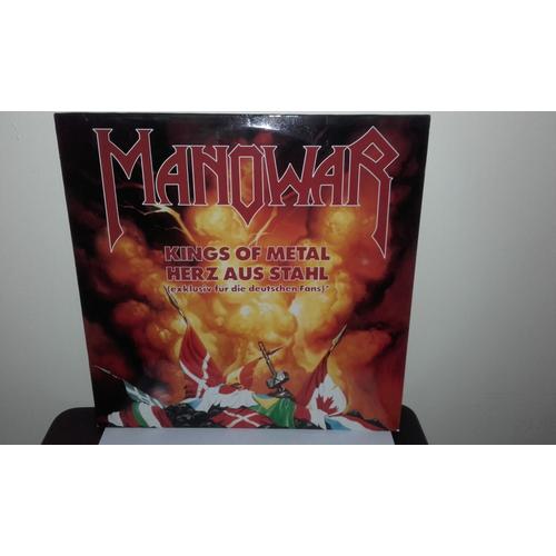 Manowar : Kings Of Metal / Herz Aus Stahl / Pleasure Slave (Ger Maxi-Single)