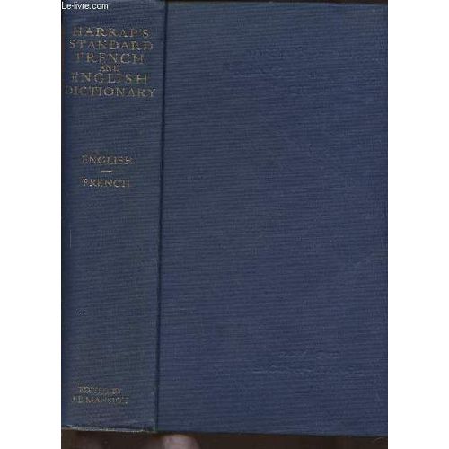 Harrap S Standard French And English Dictionary Part Ii: English-French