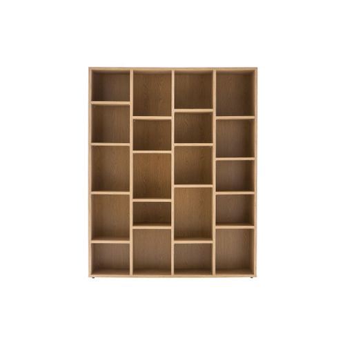 Bibliothèque Design En Bois Couleur Chêne Rythm