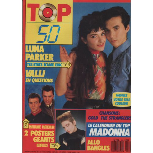 Top 50 / 02-03-1987 N°52 : Madonna (1p) The Stranglers (1p) Marlène Jobert (1/2p) William Sheller (1/2p) Luna Parker (3p) The Bangles (2p) Depeche Mode (1/2p) Valli (2p) Jeanne Mas (1/2p)