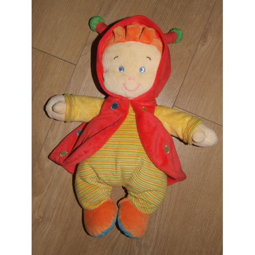 Poupee Coccinelle Nicotoy Doudou Peluche 38 Cm