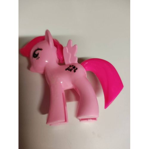 Figurine Rose Plastique Licorne
