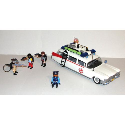 Voiture Sos Fantômes Cadillac Ghostbusters Playmobil Ecto1 Sonore Lumineuse + Figurines Geobra