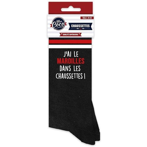 Paire De Chaussettes Humour Mon Coco - Santé Mais Pas Des Pieds !