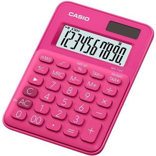 Calculatrice de Bureau Casio MS 7UC Rose
