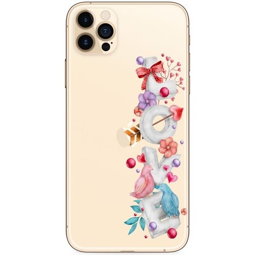 Coque Iphone 12 Pro Max Love Blanc Coeur