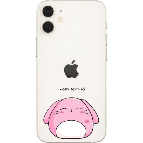 Coque Iphone 12 Mini Lapin Rose Kawaii