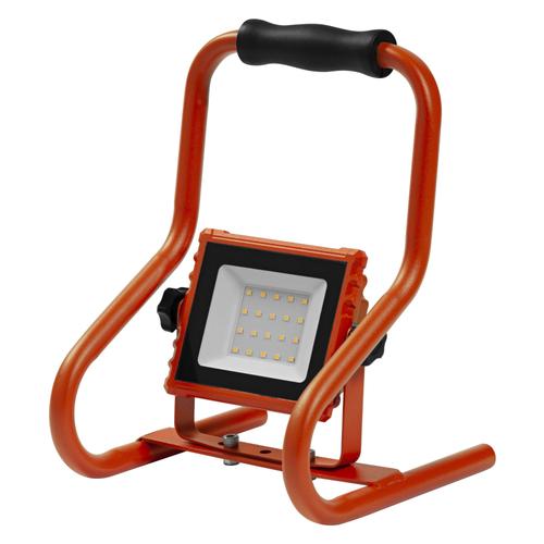 LEDVANCE Worklight LED rechargeable - 110° Projecteur de chantier LED 10W, 800 Lumens, 4000 K blanc froid, IP 44, tête de lampe pivotante, lampe pour l'extérieur et l'intérieur