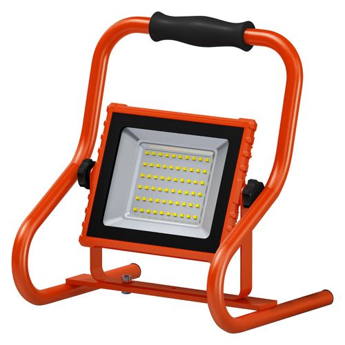 Ledvance Worklight Led Rechargeable - 110° Projecteur De Chantier Led 20w, 1600 Lumens, 4000 K Blanc Froid, Ip 44, Tête De Lampe Pivotante, Lampe Pour L'extérieur Et L'intérieur