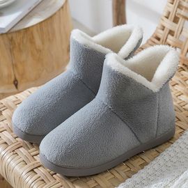 Chaussure Femme Hiver Pantoufle En Fourrure Pour Hommes Hiver