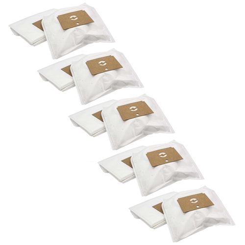 vhbw 50x Sacs compatible avec Rowenta Dymbo RS 005...099 aspirateur - microfibres non tissées, 31cm x 22cm, blanc