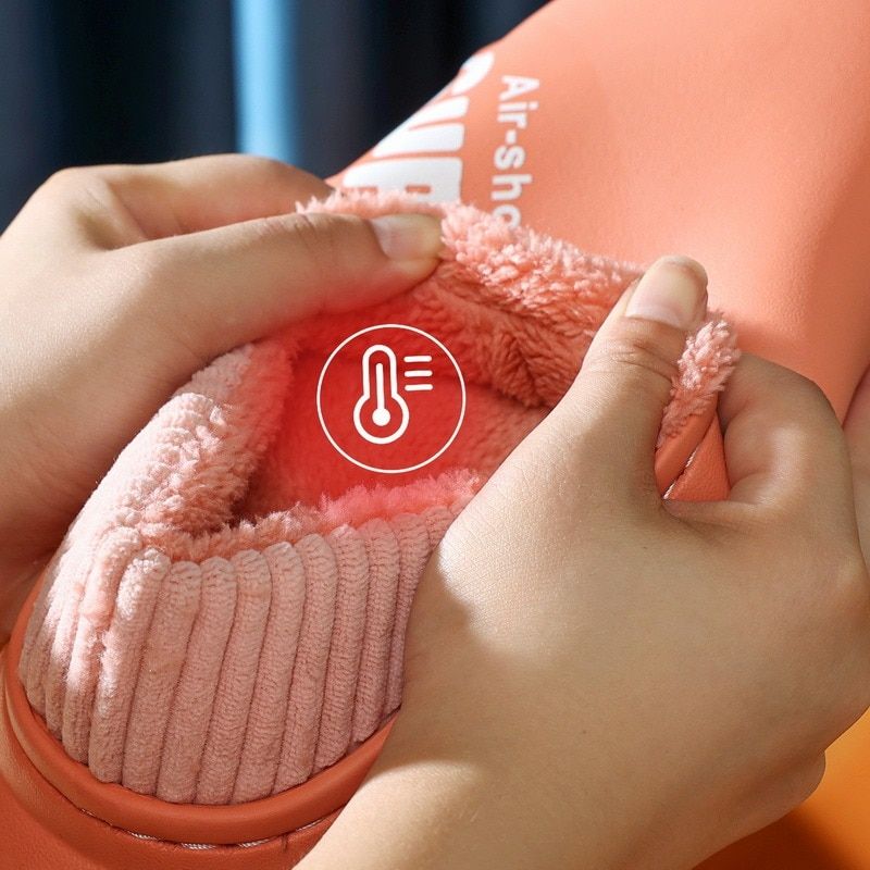 Pantoufles D'hiver En Peluche Impermables Pour Hommes, Nouv... - 7
