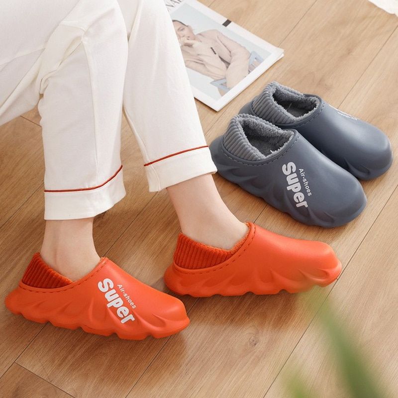 Pantoufles Impermables Antidrapantes En Coton Pour Hommes ... - 5