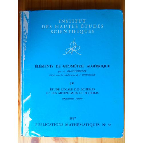 1967 Publications mathématiques n° 32 éléments de géométrie