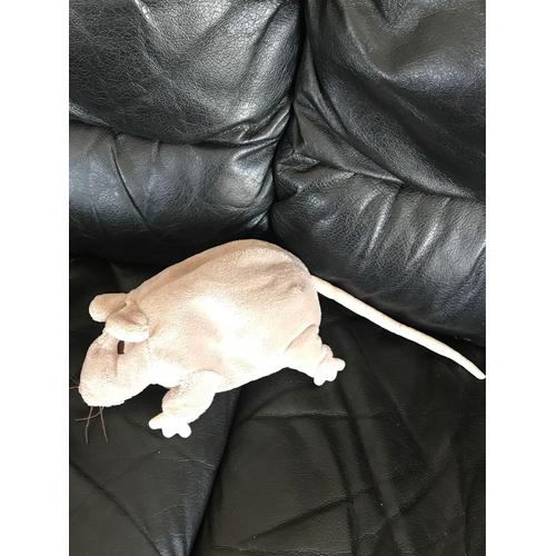 Doudou Peluche Rat Souris Gris Ikea 19cm