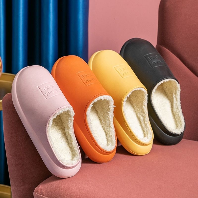 Pantoufles Chaudes Unisexes Pour La Maison, Sabots D'hiver, ... - 5