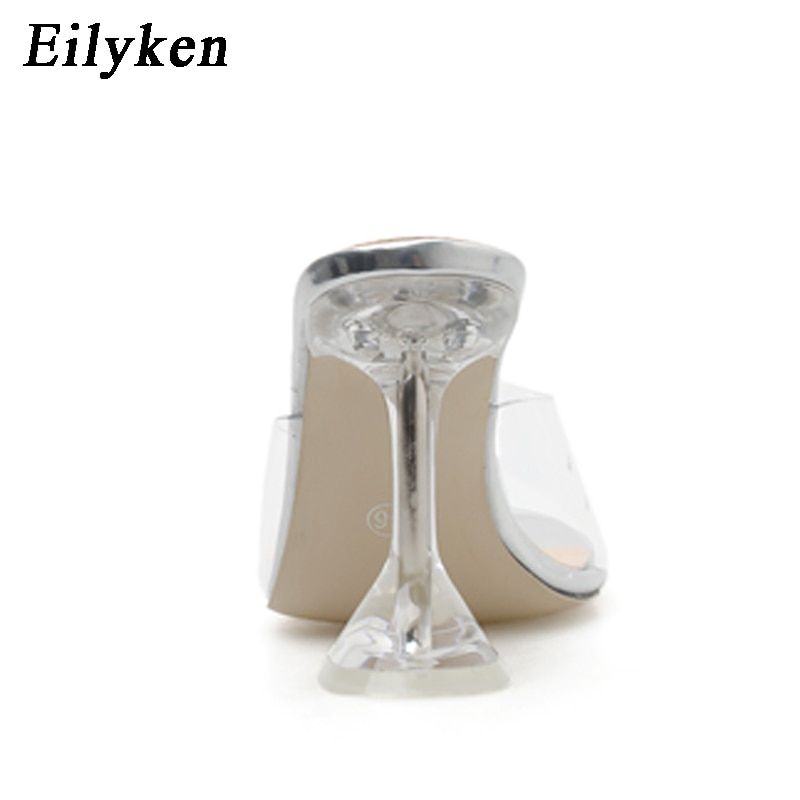 Eilyken -Pantoufles En Pvc Vert, Bout Ouvert, Talons Hauts, ... - 5
