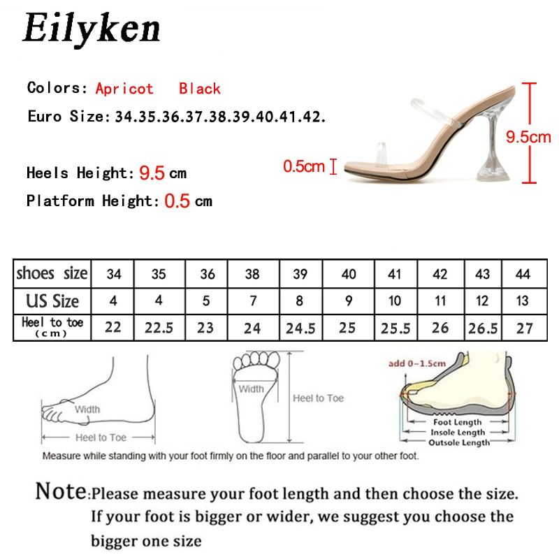 Eilyken -Pantoufles En Pvc Vert, Bout Ouvert, Talons Hauts, ... - 7