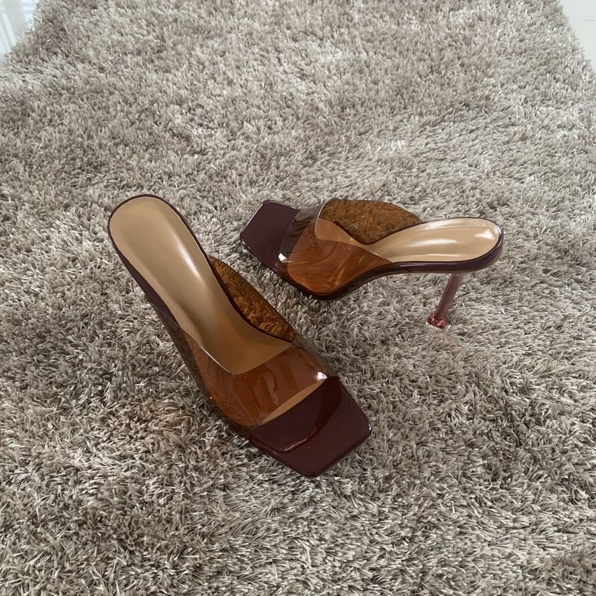 Escarpins  Talons Hauts Transparents En Pvc Pour Femmes, Pa... - 4