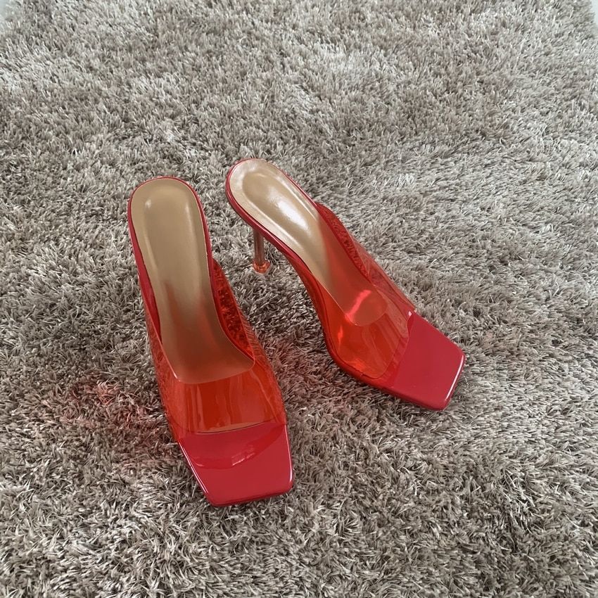 Escarpins  Talons Hauts Transparents En Pvc Pour Femmes, Pa... - 7