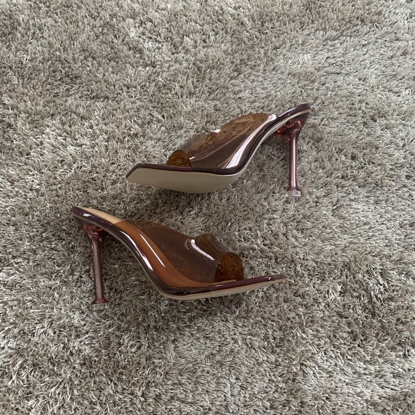 Escarpins  Talons Hauts Transparents En Pvc Pour Femmes, Pa... - 5