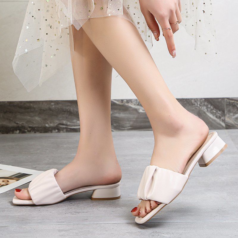 Escarpins En Cuir Souple  Talons Hauts Et Strass Pour Femme... - 4
