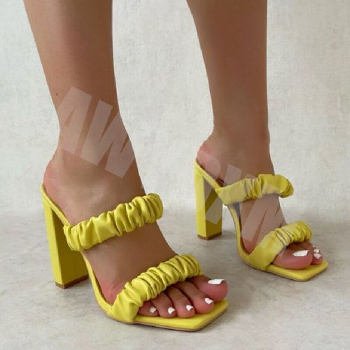 Escarpins Pour Dames, Sandales Plissées Pour Femmes, Modèle De Mode Sexy, Pantoufles De Styliste, Bout Ouvert, Talons Hauts,, Chaussures De Soirée, Diapositives ,