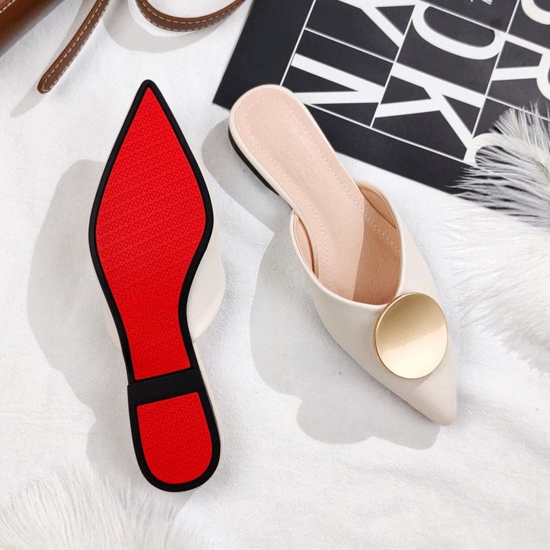 Faux Cuir Pour Femmes, Chaussures Plates Pointues Pour Print... - 4