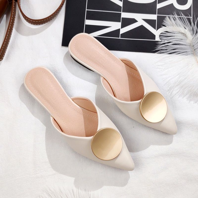 Faux Cuir Pour Femmes, Chaussures Plates Pointues Pour Print... - 5