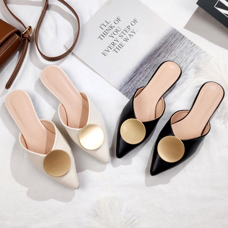 Faux Cuir Pour Femmes, Chaussures Plates Pointues Pour Print... - 2