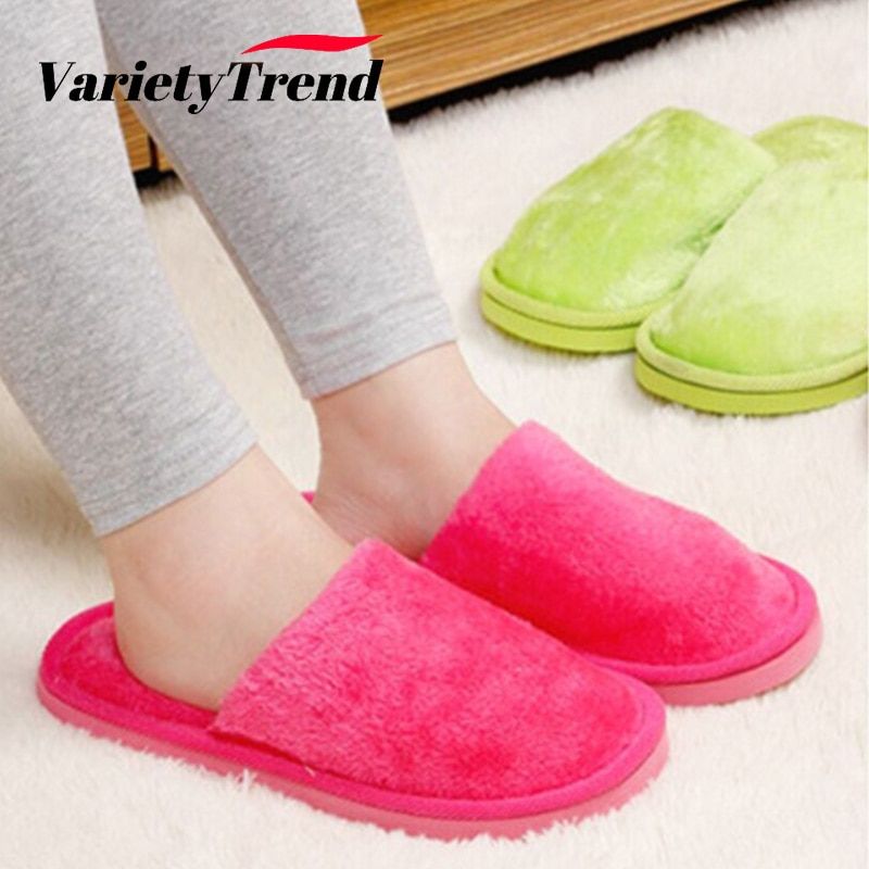 Femmes Chaussures D'intrieur D'hiver Silencieux Pantoufles ... - 2