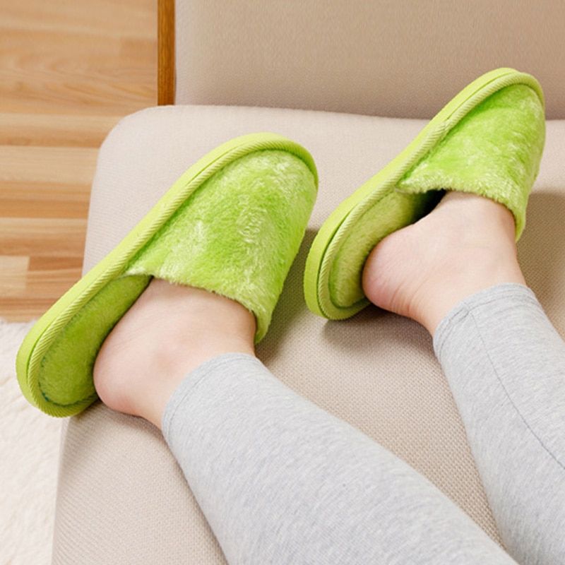 Femmes Chaussures D'intrieur D'hiver Silencieux Pantoufles ... - 6