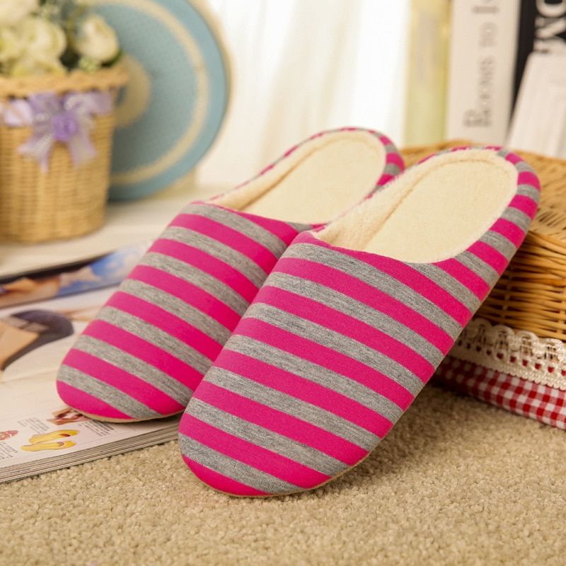 Femmes Chaussures D'intrieur D'hiver Silencieux Pantoufles ...