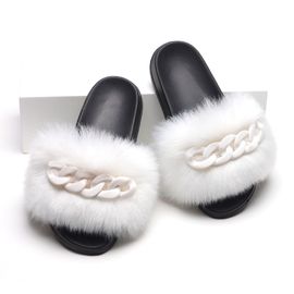 Claquette Femme Pantoufle Fourrure Femme Pantoufles Tong Fourrure