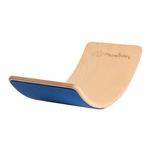 Meowbaby Planche D'équilibre Pour Enfants 80x30cm, Balance Board Avec Feutre Bleu