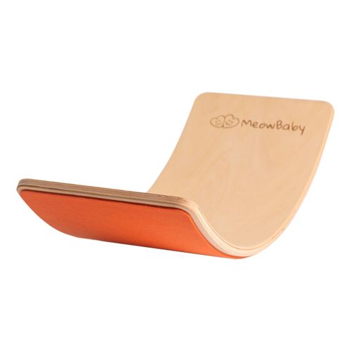 Meowbaby Planche D'équilibre Pour Enfants 80x30cm, Balance Board Avec Feutre Orange