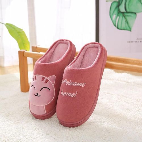 Femmes Mignon Dessin Animé Pantoufles Dames Hiver Maison Modèle Pantoufles Intérieur Maison Chaussures Femme Chaussures Plates Talonspais Nouveau