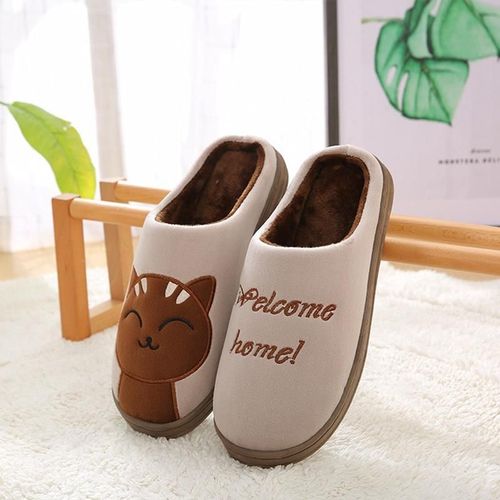 Femmes Mignon Dessin Animé Pantoufles Dames Hiver Maison Modèle Pantoufles Intérieur Maison Chaussures Femme Chaussures Plates Talonspais Nouveau